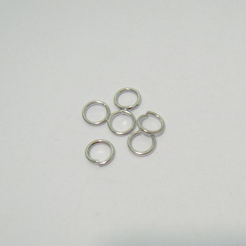Zale simple argintiu-inchis,  5mm, grosime 0.8mm