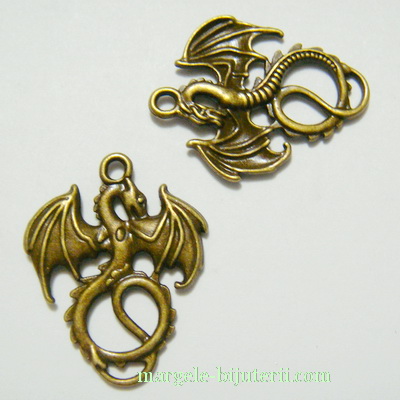 Pandantiv bronz, dragon 35x27mm