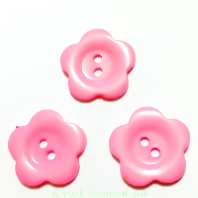 Nasturi plastic roz, floare 22x2mm