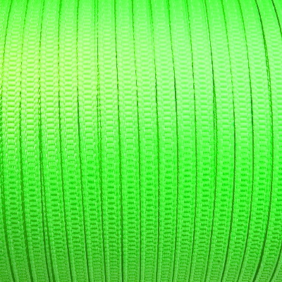 Banda polyester, verde-lime, 3.2x0.3mm