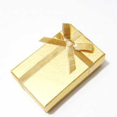 Cutie carton, auriu-metalizat, 8x5x2.5 cm