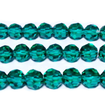 Cristale rotunde verde smarald 8mm