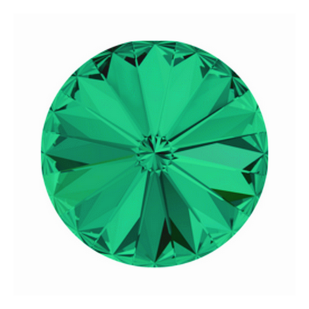 Swarovski Elements, Rivoli 1122 - Emerald, 8mm