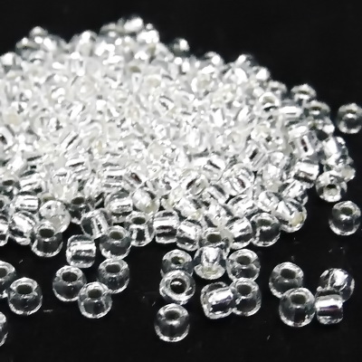 Margele TOHO rotunde 8/0 : Silver-Lined Crystal