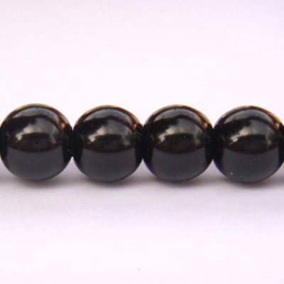 Perle sticla negre 10mm