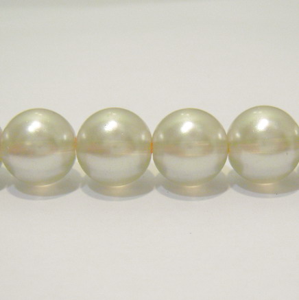 Perle albe semitransparente 12mm