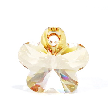 Swarovski Elements, Flower 6744-Crystal Golden Shadow, 12mm