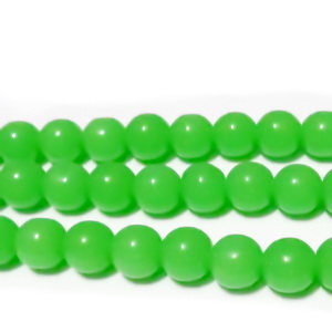 Margele sticla, imitatie jad verde, 8mm
