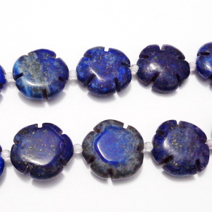 Margele Lapis Lazuli, floare 18x6mm