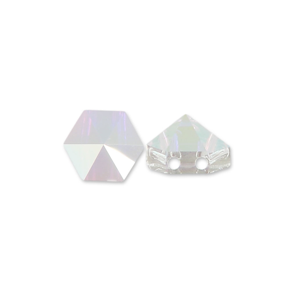 Swarovski Elements, Hexagon Spike Bead, Crystal AB 7.5mm