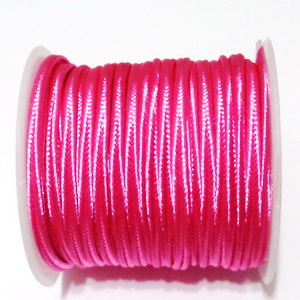 Snur Soutachee roz, latime 2.5mm, rola 4 metri