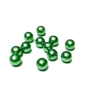Perle plastic 6mm, FARA ORIFICIU, verde deschis