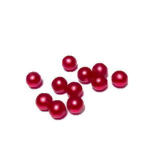 Perle plastic 6mm, FARA ORIFICIU, rosii
