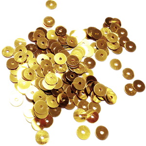 Paiete plastic, aurii, 5mm- 10 grame(1300-1350buc)