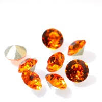 Swarovski Elements, Xirius Chaton 1088 PP10, Tangerine 1.6mm