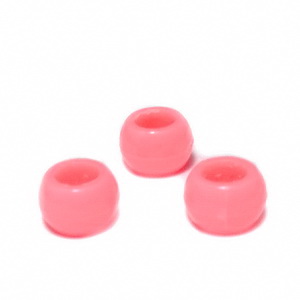 Margele plastic, roz inchis, 8x6mm, orificiu 4.5mm