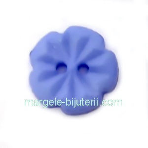 Nasturi plastic albastra, floare 15x2.5mm
