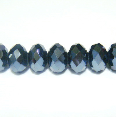 Cristale rondele negre-hematite 8x6mm