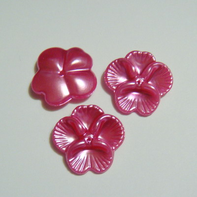 Floricele plastic roz 28mm