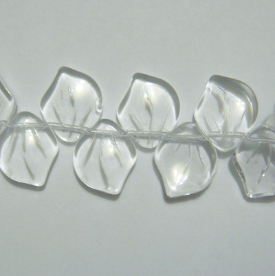 Frunzulita sticla transparente, 14x11x3mm