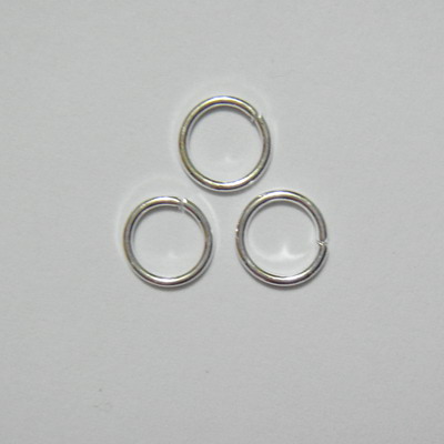 Zale simple placate cu argint, 8mm, grosime 1mm