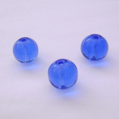 Margele de sticla albastre 8 mm