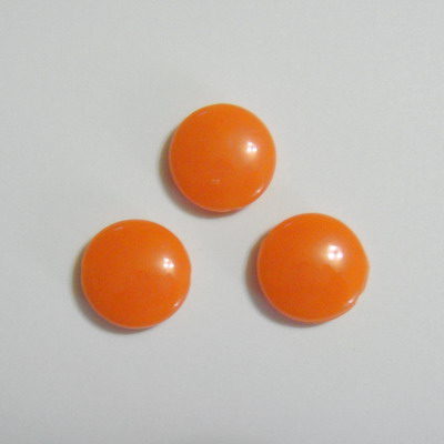 Margele plastic portocaliu, disc 16mm