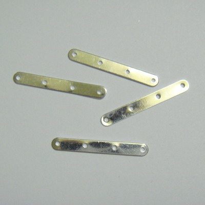 Separator 4 orificii placat cu argint, 27x4 mm