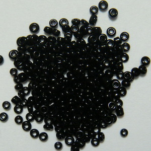 Margele nisip negre, 1.5mm