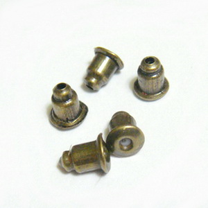 Dopuri metalice, bronz, pt. cercei, 5x3mm