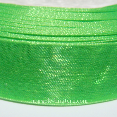 Panglica organza verde deschis, 2 cm