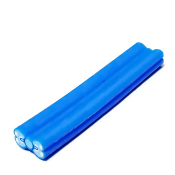 Bete fimo albastre, fundita, 10x6mm, lungime: 5cm