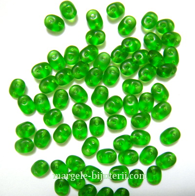 Margele Superduo 2,5x5mm Chrysolite Matted