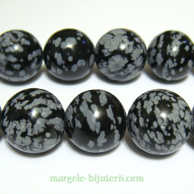 Obsidian fulg de nea, 14mm