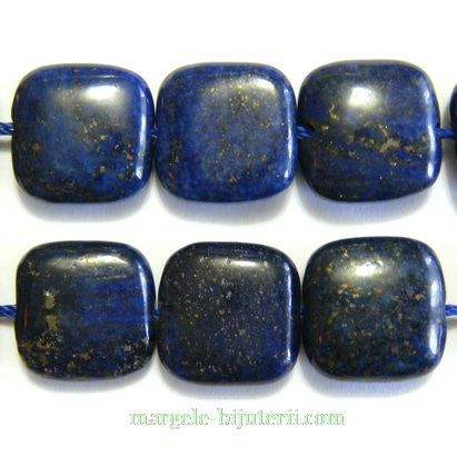 Lapis Lazuli, patrat, 14x14x5mm