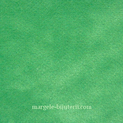Imitatie catifea verde, 30x20cm, grosime 0.7mm