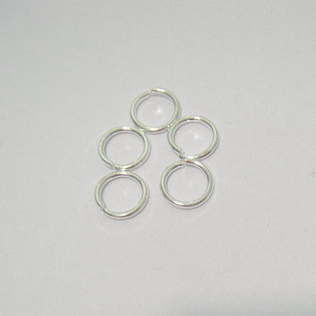 Zale simple argintii 8mm (grosime 1 mm) 100 buc