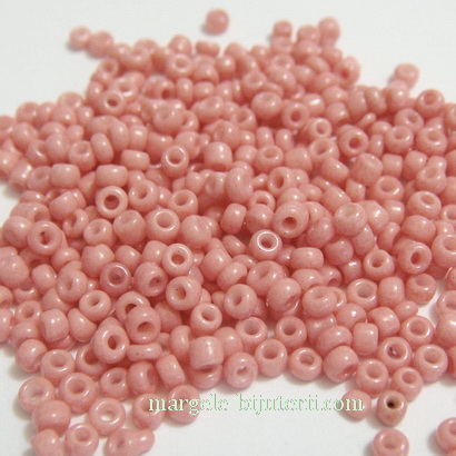 Margele nisip, roz prafuit, perlate, 3mm 20 g
