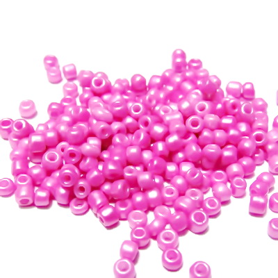 Margele nisip, roz, perlate, 3mm 20 g