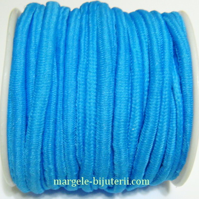 Ata elastica albastra, 4mm, rola 8.5 metri