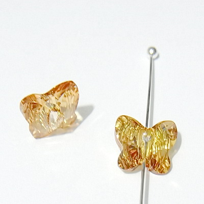 Swarovski Elements, Butterfly 5754-Crystal gold. Shadow, 6 mm 