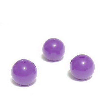 Margele plastic, violet, 8mm 10 buc