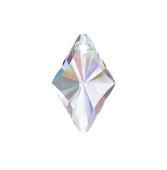  Swarovski Elements, Rhombus Pendant 6320-Crystal AB, 14mm