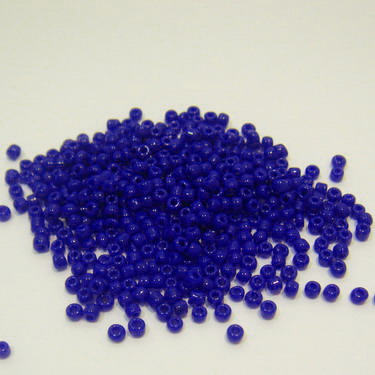 Margele nisip,albastru indigo,  opace, 2mm 20 g