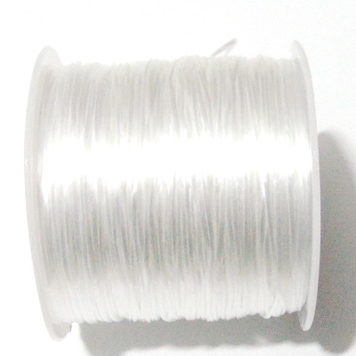 Fir elastic alb 0.8 mm, bobina 60 metri 1 buc
