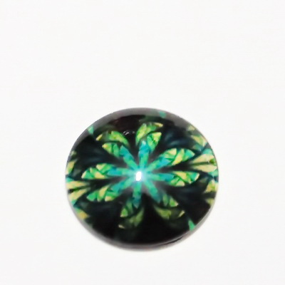 Cabochon sticla, 16mm, ,,Mozaic