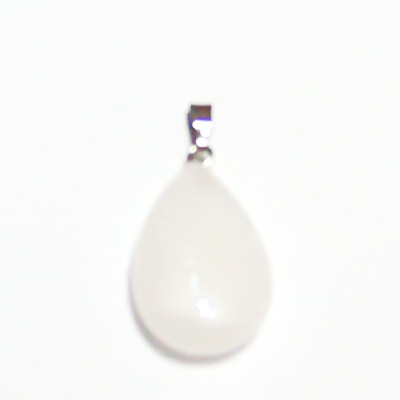 Pandantiv cristal de gheata, lacrima 25~29x16~17x5~6mm, cu accesoriu