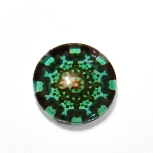 Cabochon sticla, 12mm, ,,Mozaic