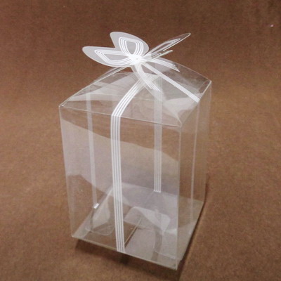 Cutie acetofan transparenta, 6.5x6.5x8 cm 1 buc