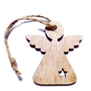 Ornament brad din lemn, ingeras 50x4.5x3mm 1 buc